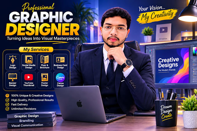 create professional graphic designs for business