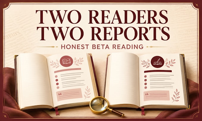 beta read your book with feedback from two independent readers