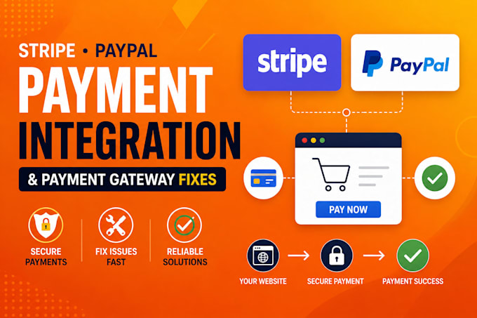 integrate stripe, paypal and fix payment gateway issues