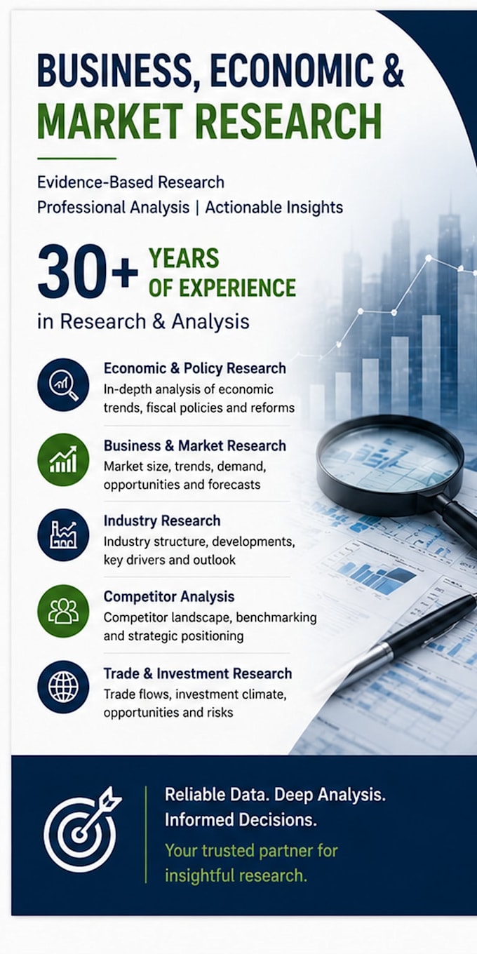 do professional market research, industry analysis and competitor research