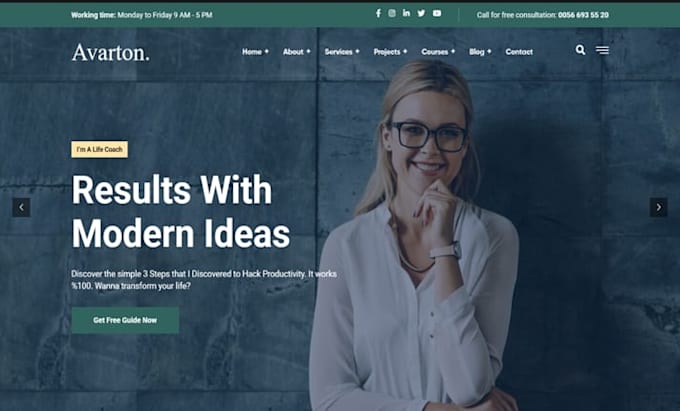 design wix life coach website career coach personal development coaching website