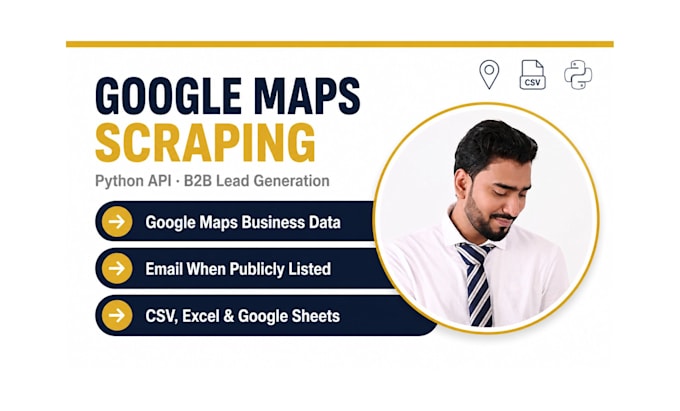 deliver massive google maps scraping using API python