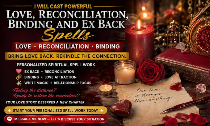 cast powerful love, reconciliation, binding and ex back spells