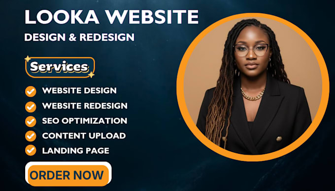 design and redesign looka website and landing page