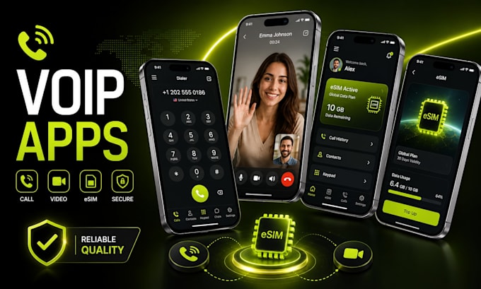 develop your linphone app, voip softphone or video calling app, esim app