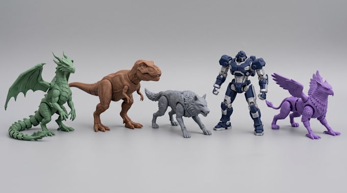 create 3d articulated toys, poseable models, action figures, bjd stl 3mf