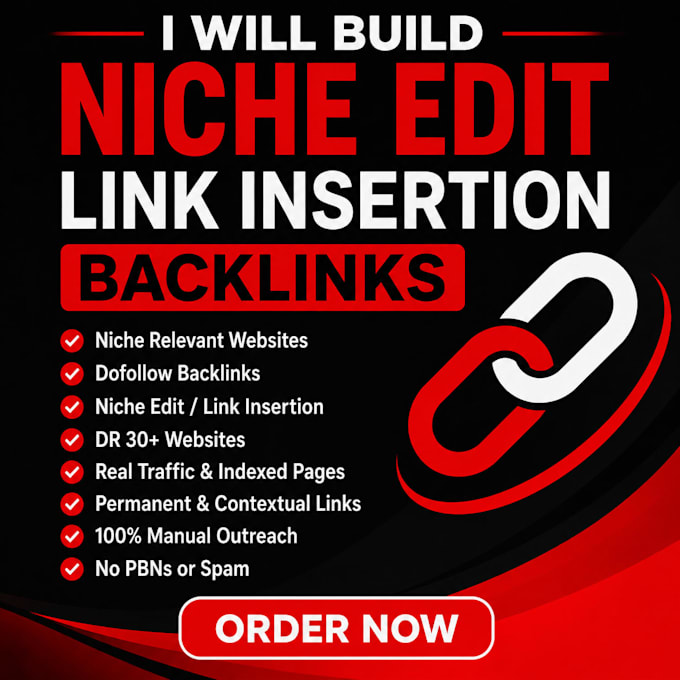 build niche edit link insertion backlinks