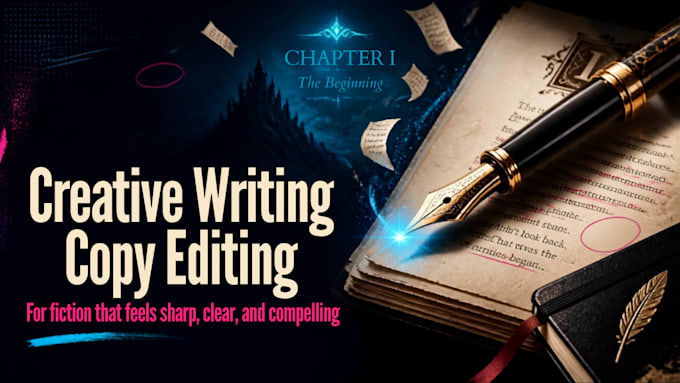 copy edit, line edit and provide feedback on your story