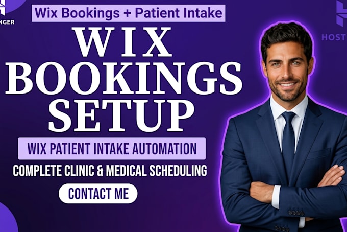 set up wix bookings and automated patient intake forms