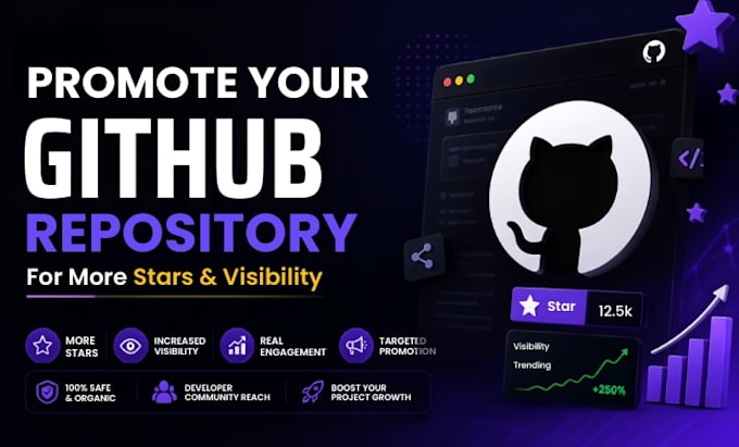 organically promote your github repository for more stars and visibility