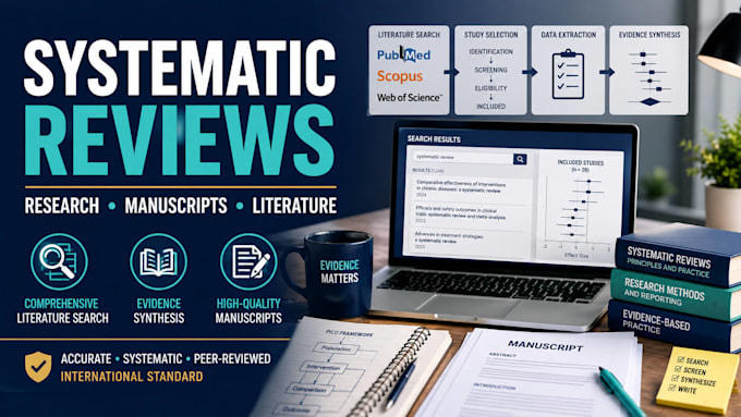 do systematic reviews, research and manuscript writing