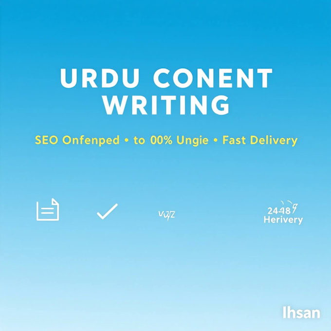 write SEO urdu blog articles and website content
