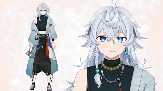 design and rig live 2d vtuber model, 2d vtuber model, 2d pngtuber model