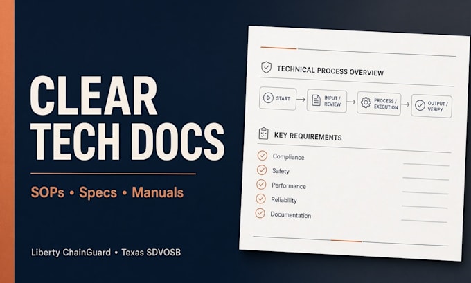 write technical reports, sops, and product documentation
