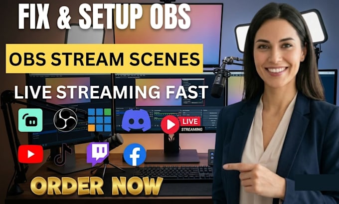 fix or setup streamlabs obs studio vmix for twitch whatnot kick youtube tiktok
