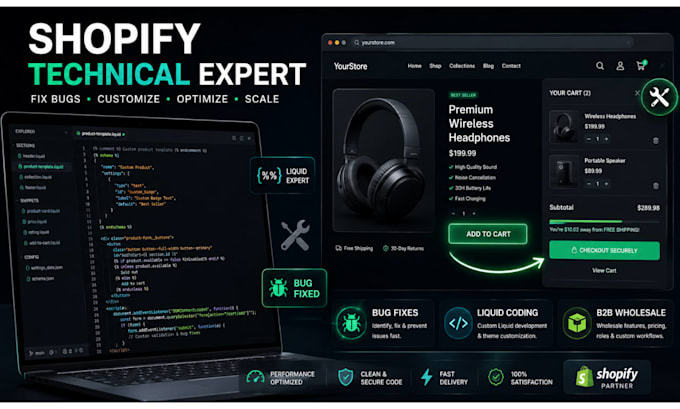 do shopify liquid, b2b wholesale, ella theme, cart drawer, fix checkout setup