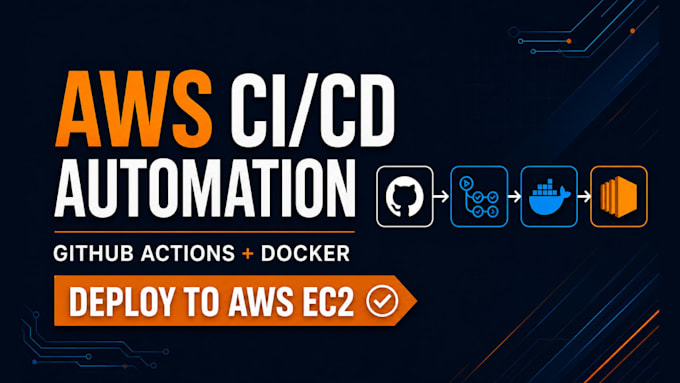 set up AWS ci cd pipeline with github actions and docker