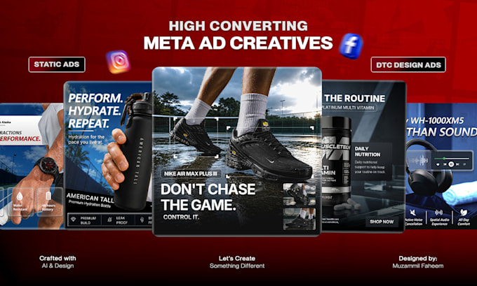professional social media posts and ad creative design