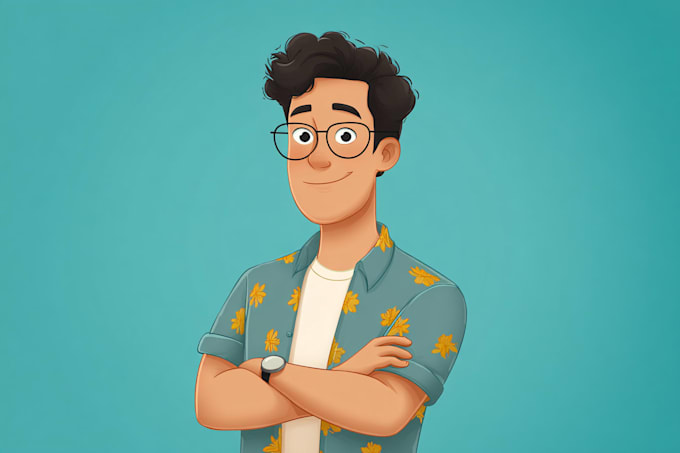 design 2d cartoon character design