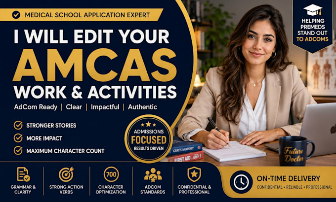 edit and perfect your amcas work activities section medical school application
