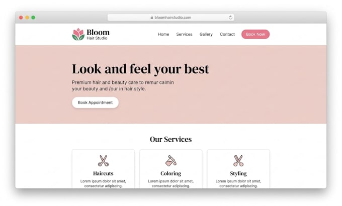 business website for small businesses