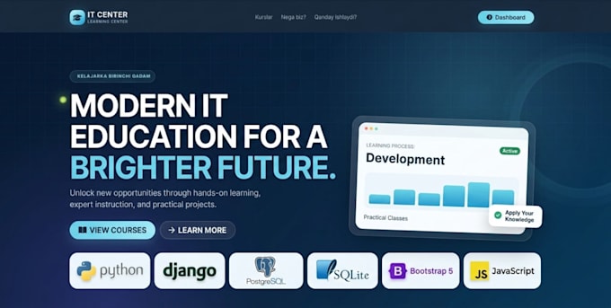 build a custom django web application or website