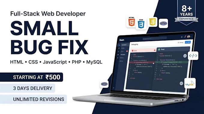 be your professional full stack web developer