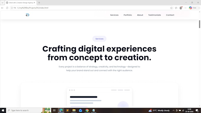 develop a custom responsive website or single page app