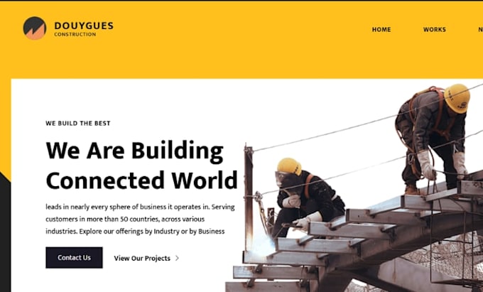 create roofing website, construction, plumbing, roofing website