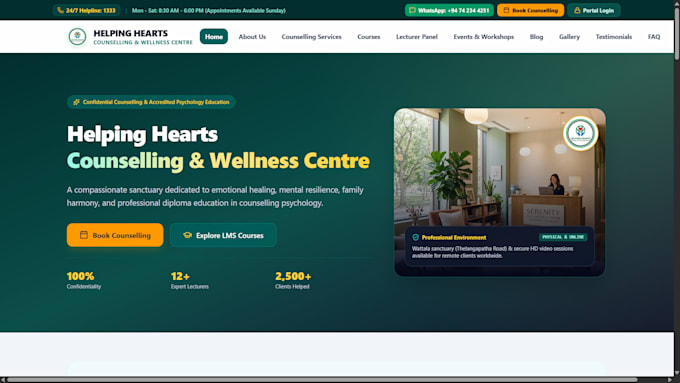 design an lms online course website for your school