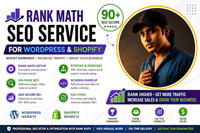 set up rank math SEO and optimize your website for 90 score