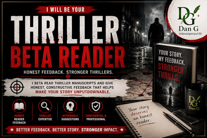 be your thriller beta reader and critique your manuscript