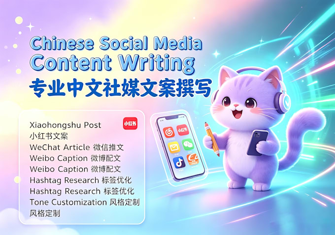 chinese social media content writing