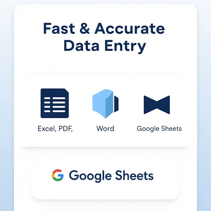 do fast and accurate data entry in excel and google sheets
