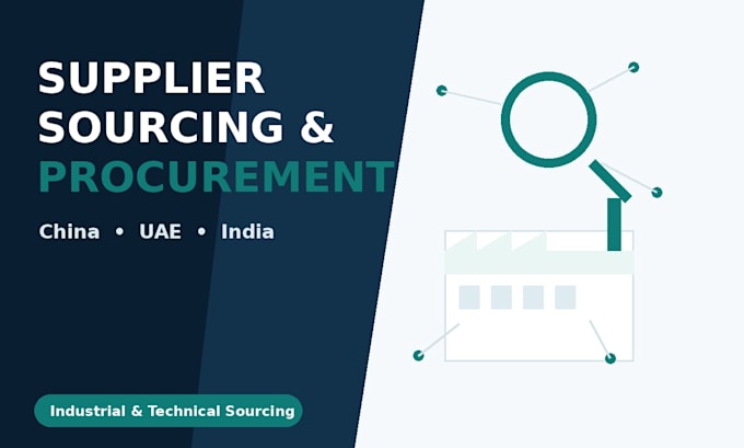 do supplier sourcing, vendor research and procurement