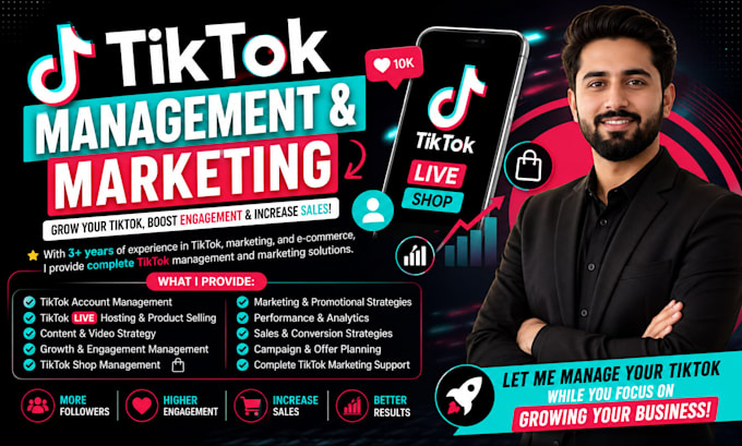 be your tiktok shop manager and live host