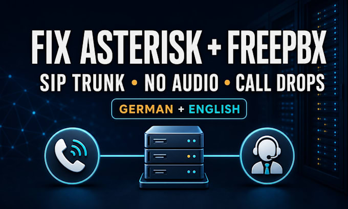 fix asterisk freepbx sip trunk and voip call issues