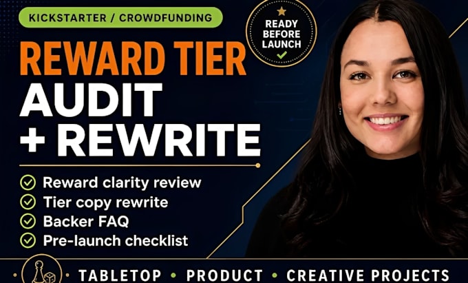 audit and rewrite your kickstarter reward tiers