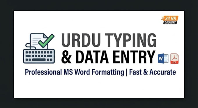 do fast urdu typing and data entry in ms word