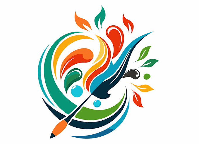 create a unique hand drawn art logo design