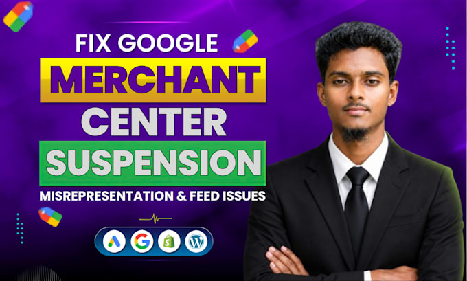 google merchant center suspension and misrepresentation