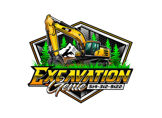 create exclusive and marvelous excavation logo design