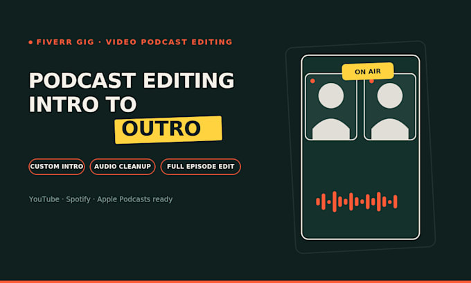do full podcast editing including intro and audio cleanup