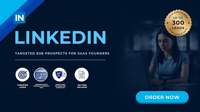 build a linkedin lead list of saas founders and decision makers