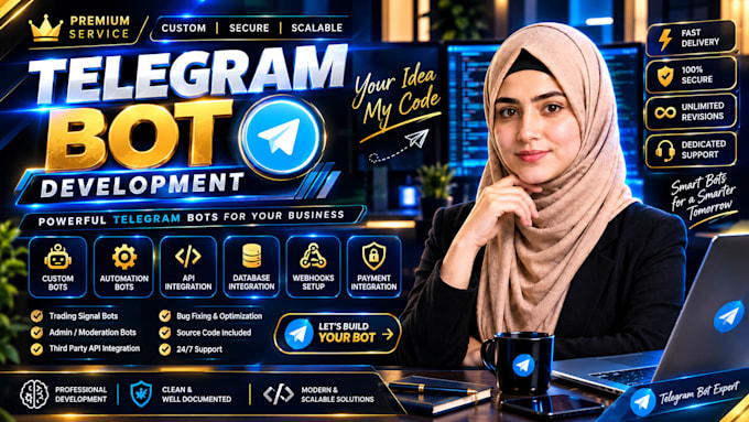 build telegram bots with API integration and automation