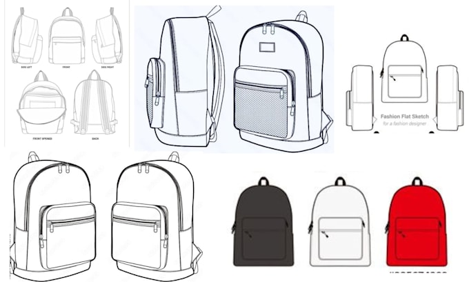 design professional handbag, backpack and bag tech pack