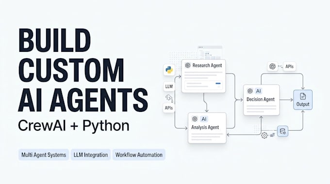 build ai agents using crewai and python