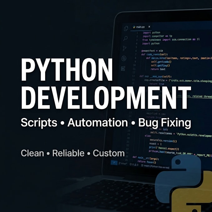 develop python scripts, automation tools, and fix python bugs
