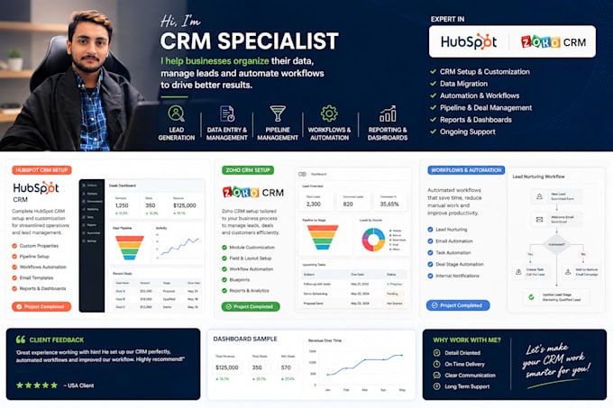import export and migrate CRM data hubspot zoho salesforce