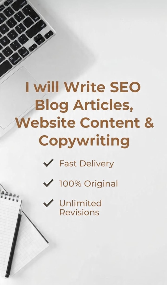 write SEO blog posts, articles and website content